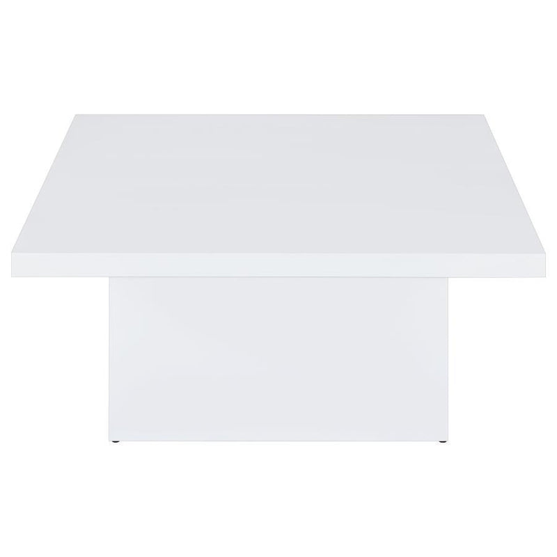 Rustic Mango Wood Square Table with Sturdy Block Base