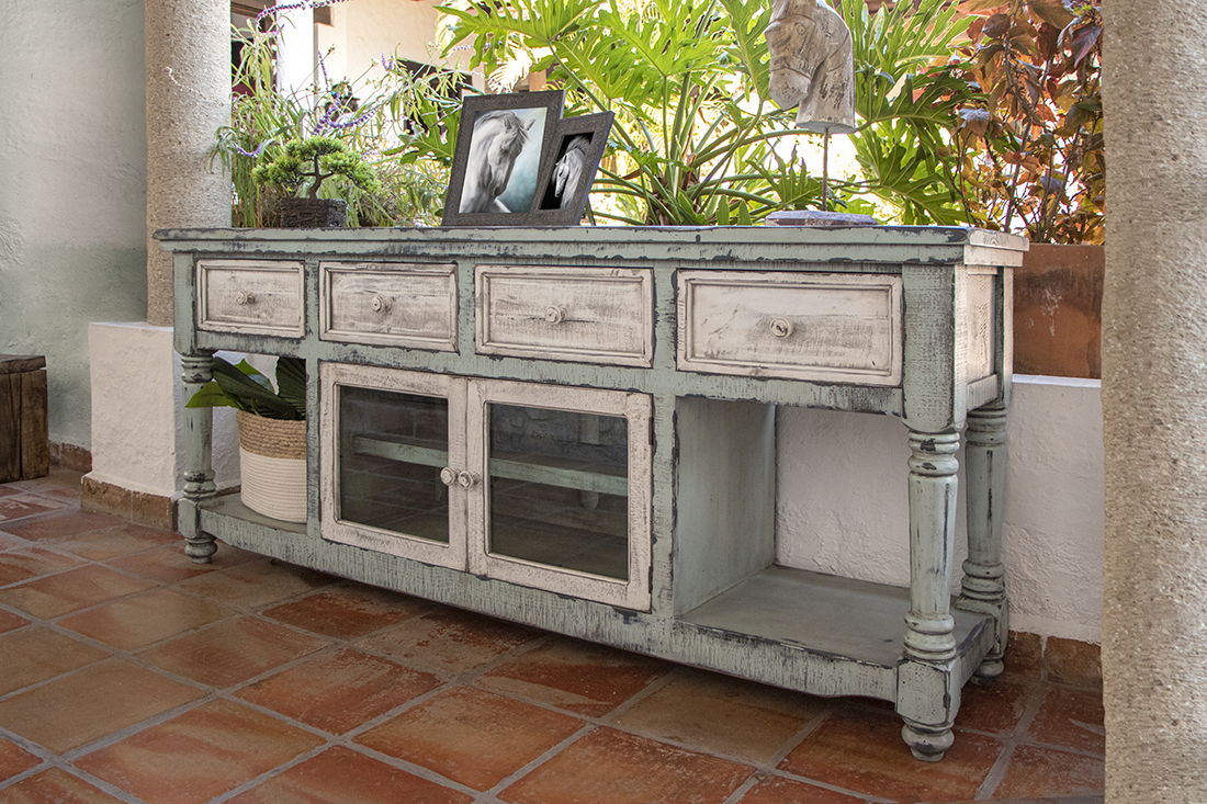 Aruba - TV Stand - Solid Mango