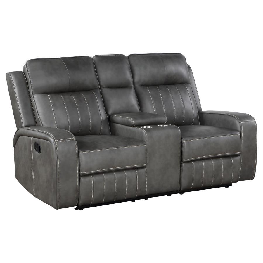 Raelynn - Upholstered Track Arm Motion Loveseat