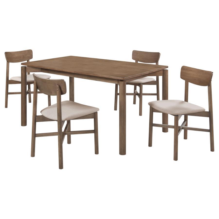 Parkridge - 5-Piece Solid Wood Dining Set