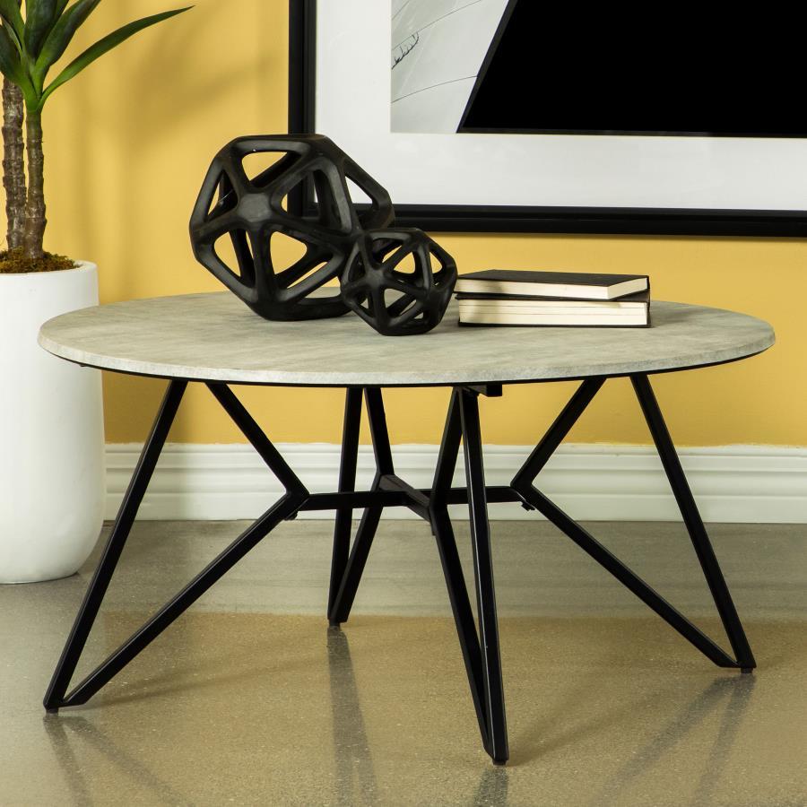 Hadi Round Smart Top Coffee Table
