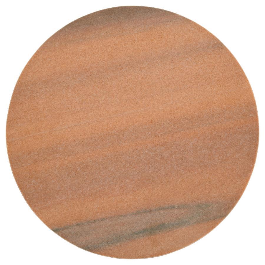 Colima Round Wood Top Accent Side Table