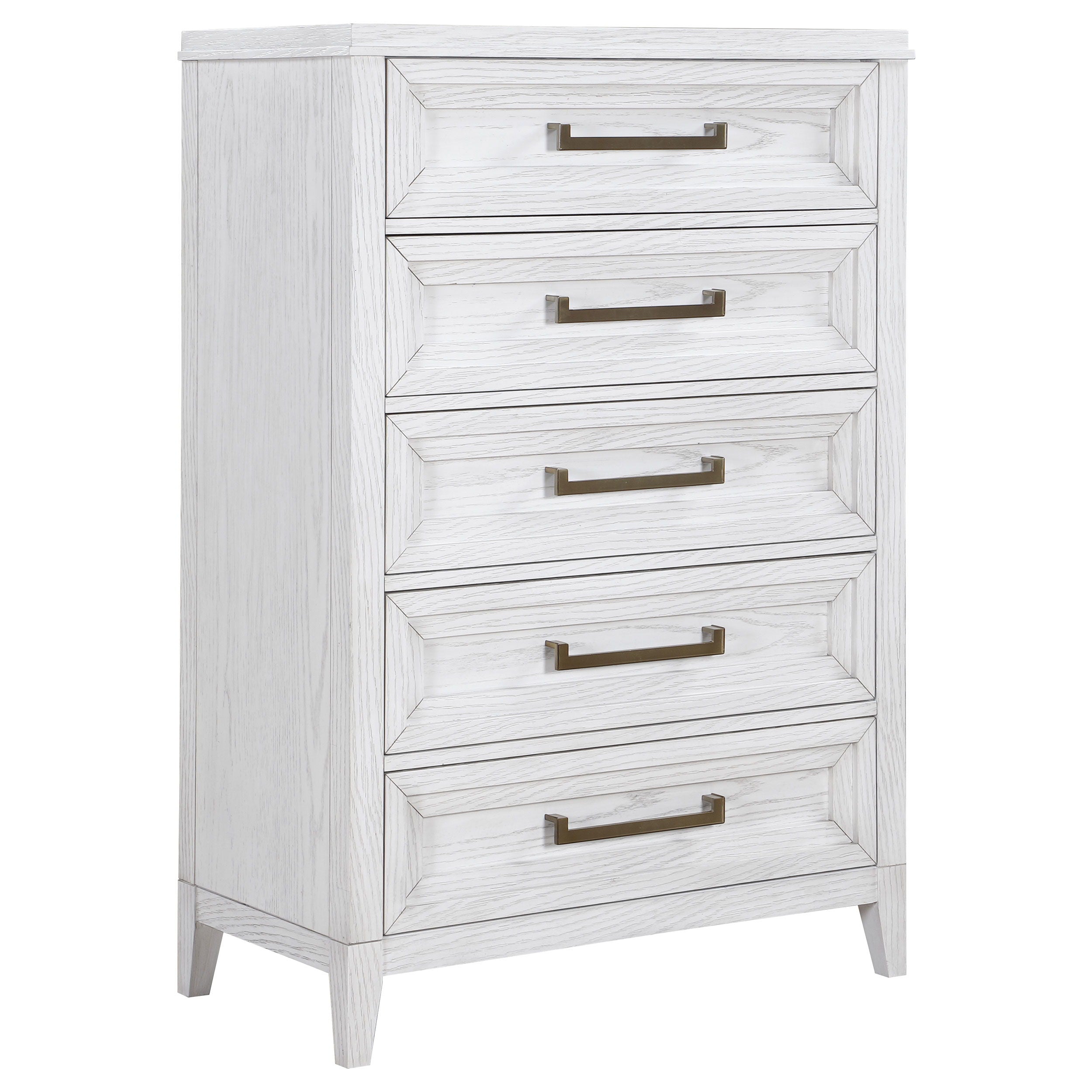 Marielle - 5-Drawer Bedroom Chest Distressed White