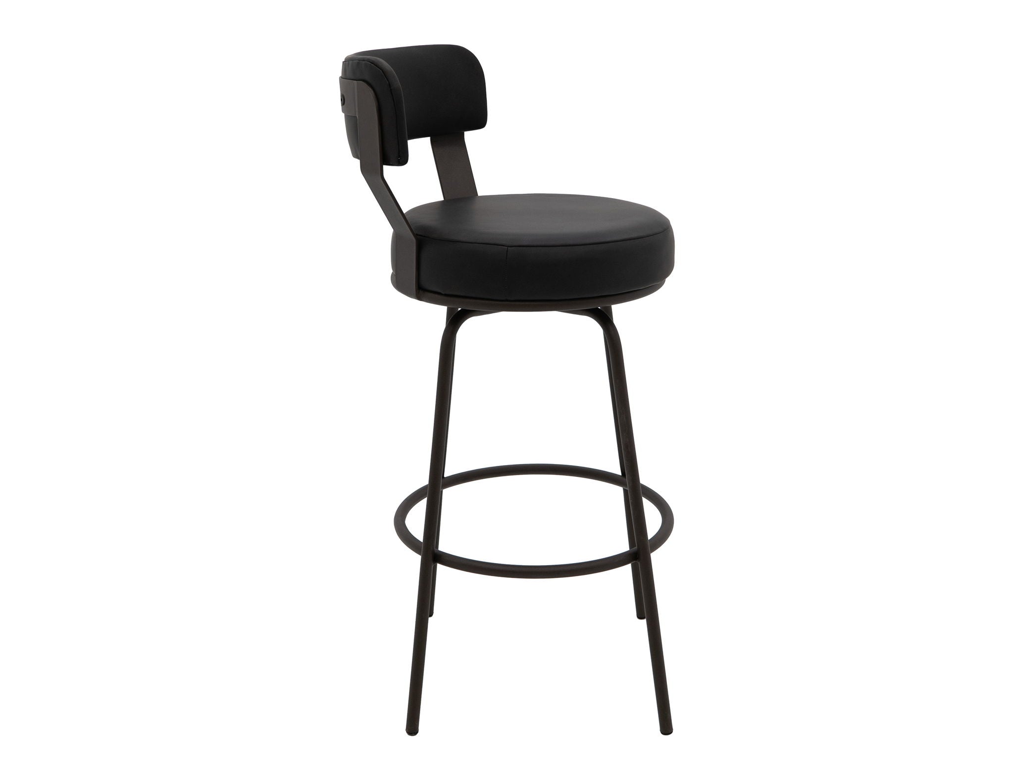 Maison Upholstered Barstool with Wooden Frame