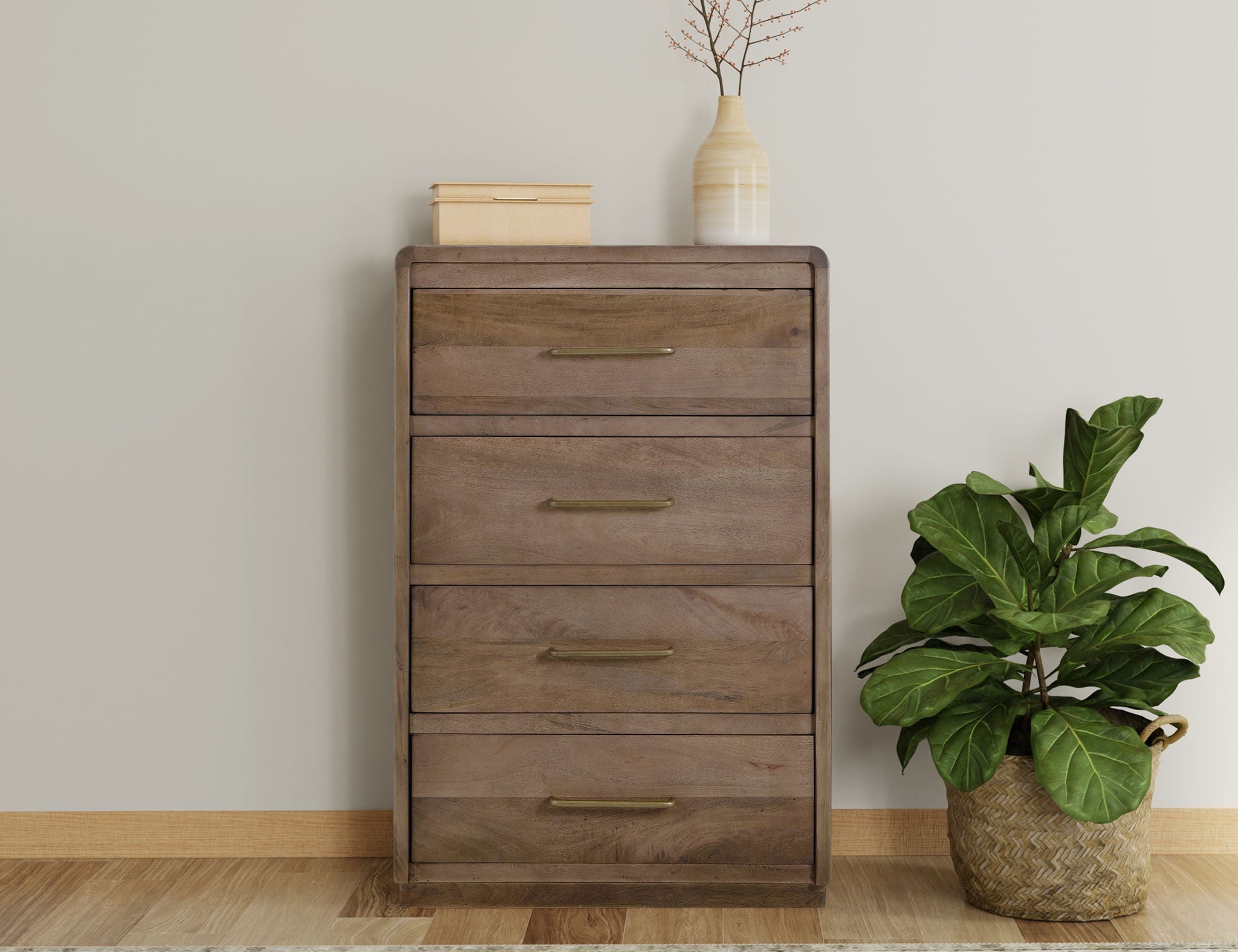 Mezquite - 4 Drawer Chest - Mezquite Brown