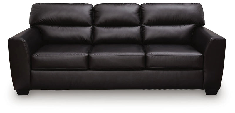 Glennbre Midnight 92" Faux Leather Sofa PC6980438