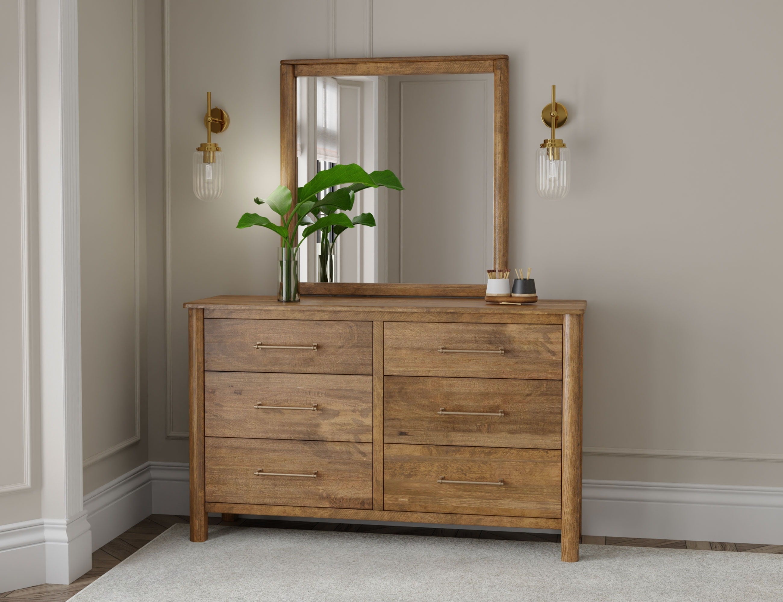 Olimpia Towny Brown 6-Drawer