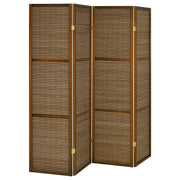 Browning - 4-Panel Bamboo Room Divider Folding Screen
