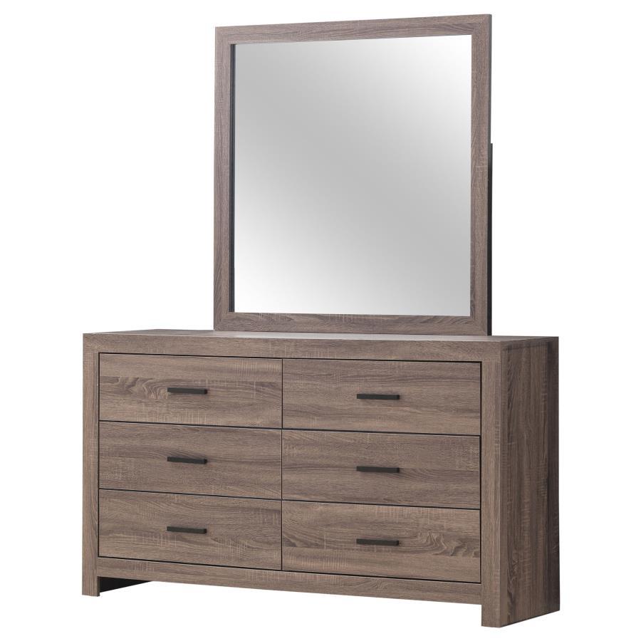 Brantford 6-Drawer Dresser with Mirror