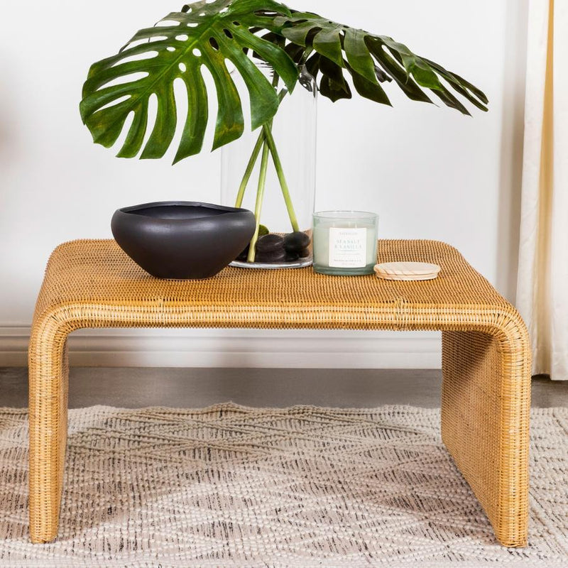 Cahya Woven Rattan Coffee Table in Natural
