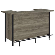 Bellemore Gray Driftwood Freestanding Home Bar