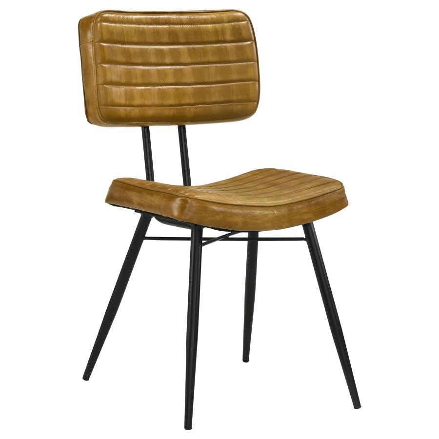 Misty Leather Upholstered Dining Side Chair