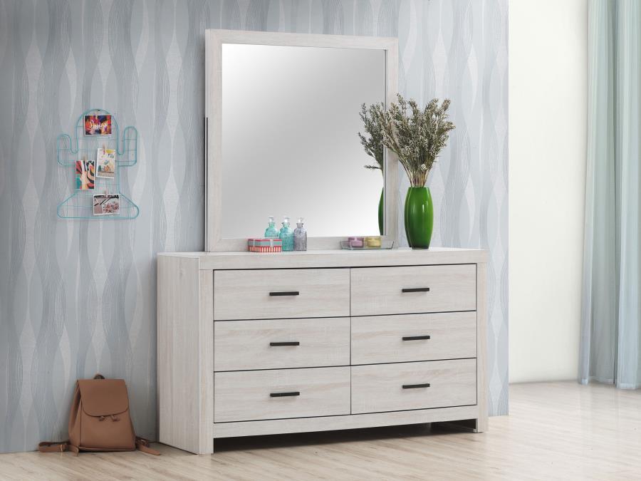 Brantford 6-Drawer Dresser with Mirror