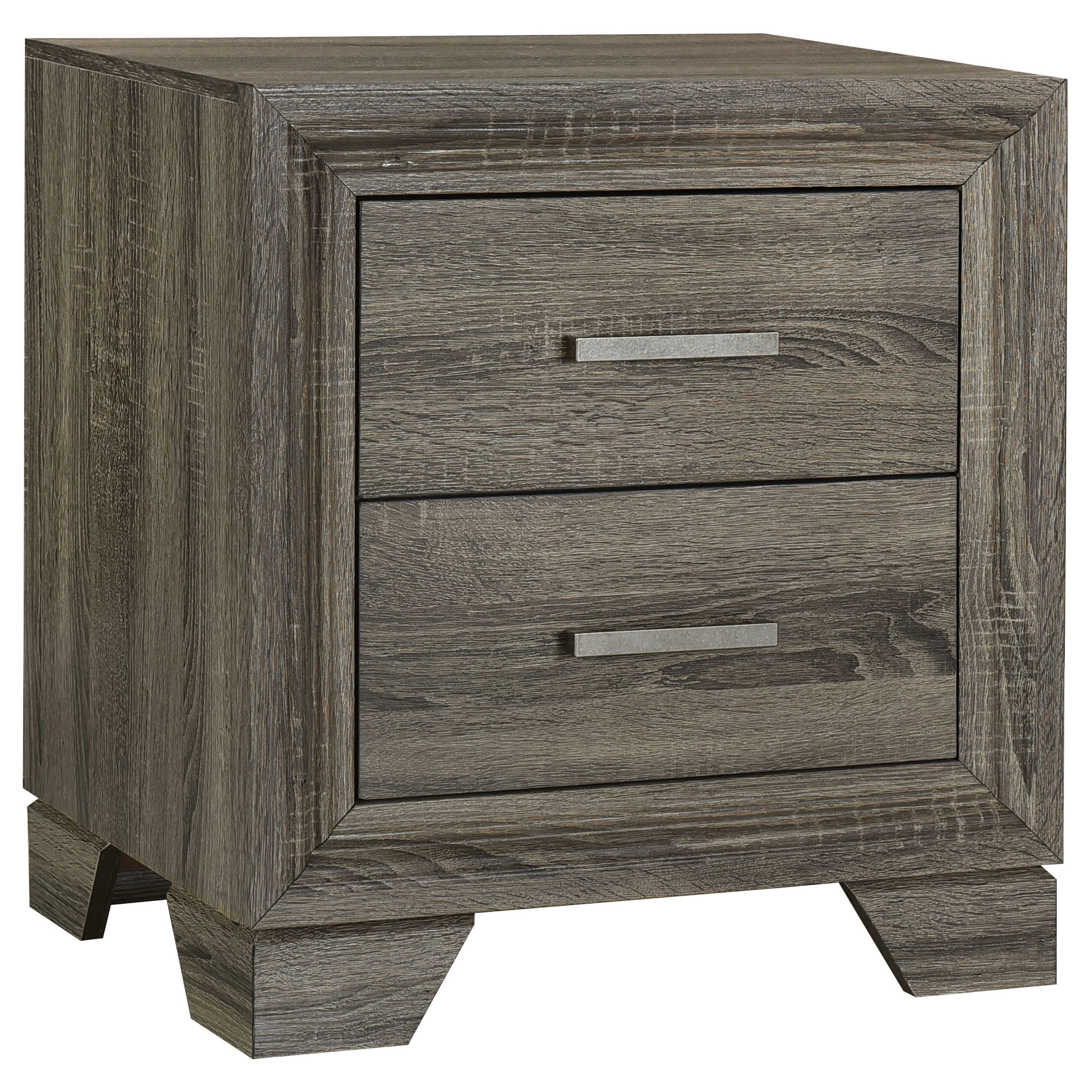 Wright 2-Drawer Nightstand Bedside Table
