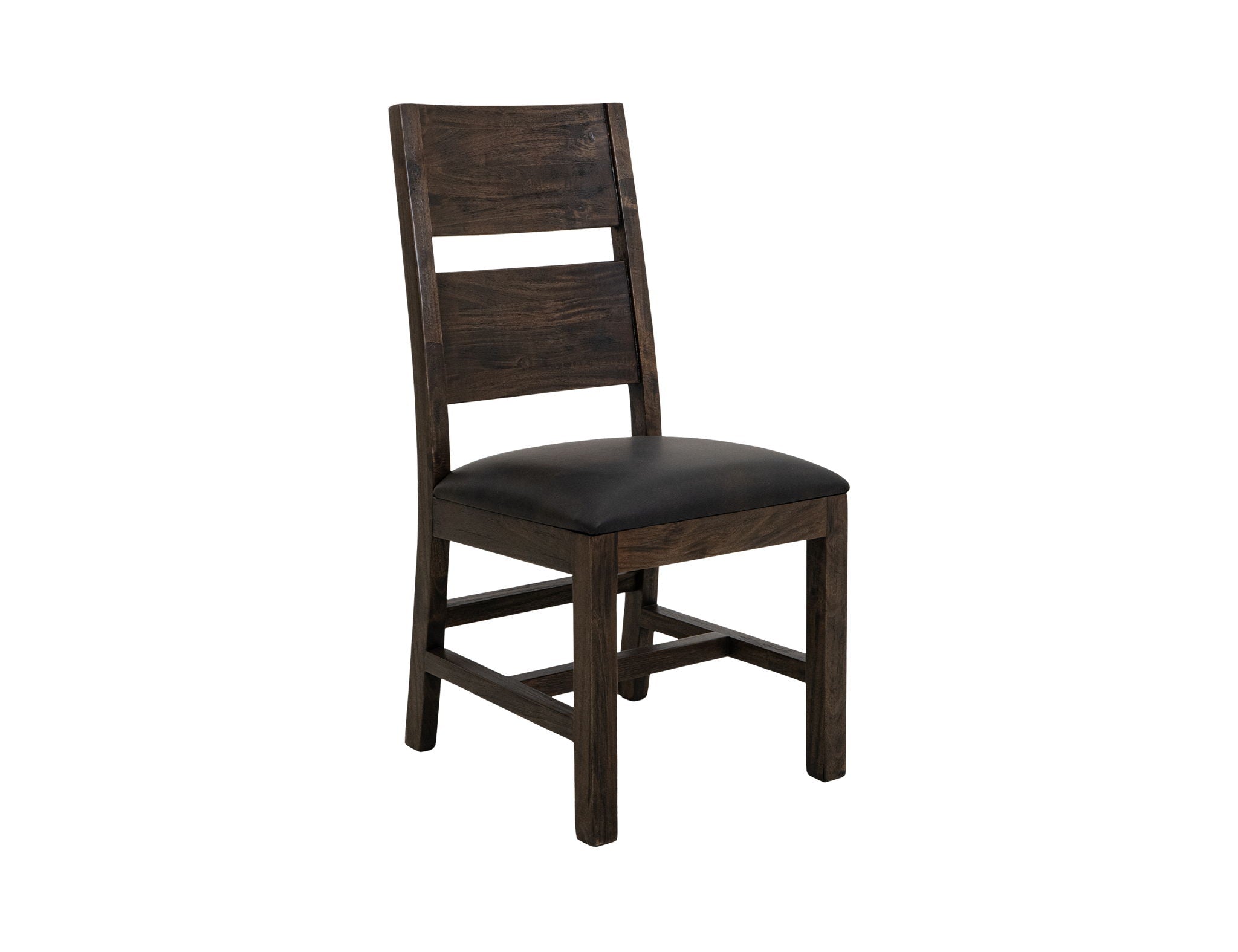 Teak Chair Set of 2 Oil Black