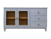 Giza - 3 Drawer & 2 Door Console - Pastel Blue