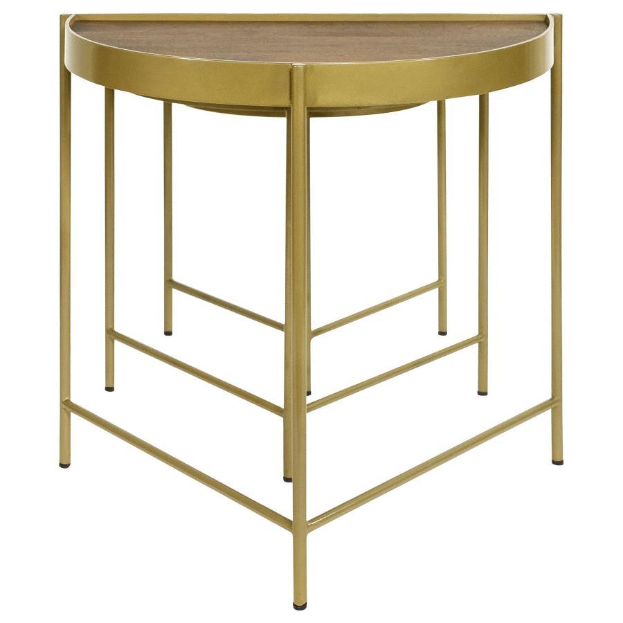 Tristen 3 Piece Demilune Nesting Table Set