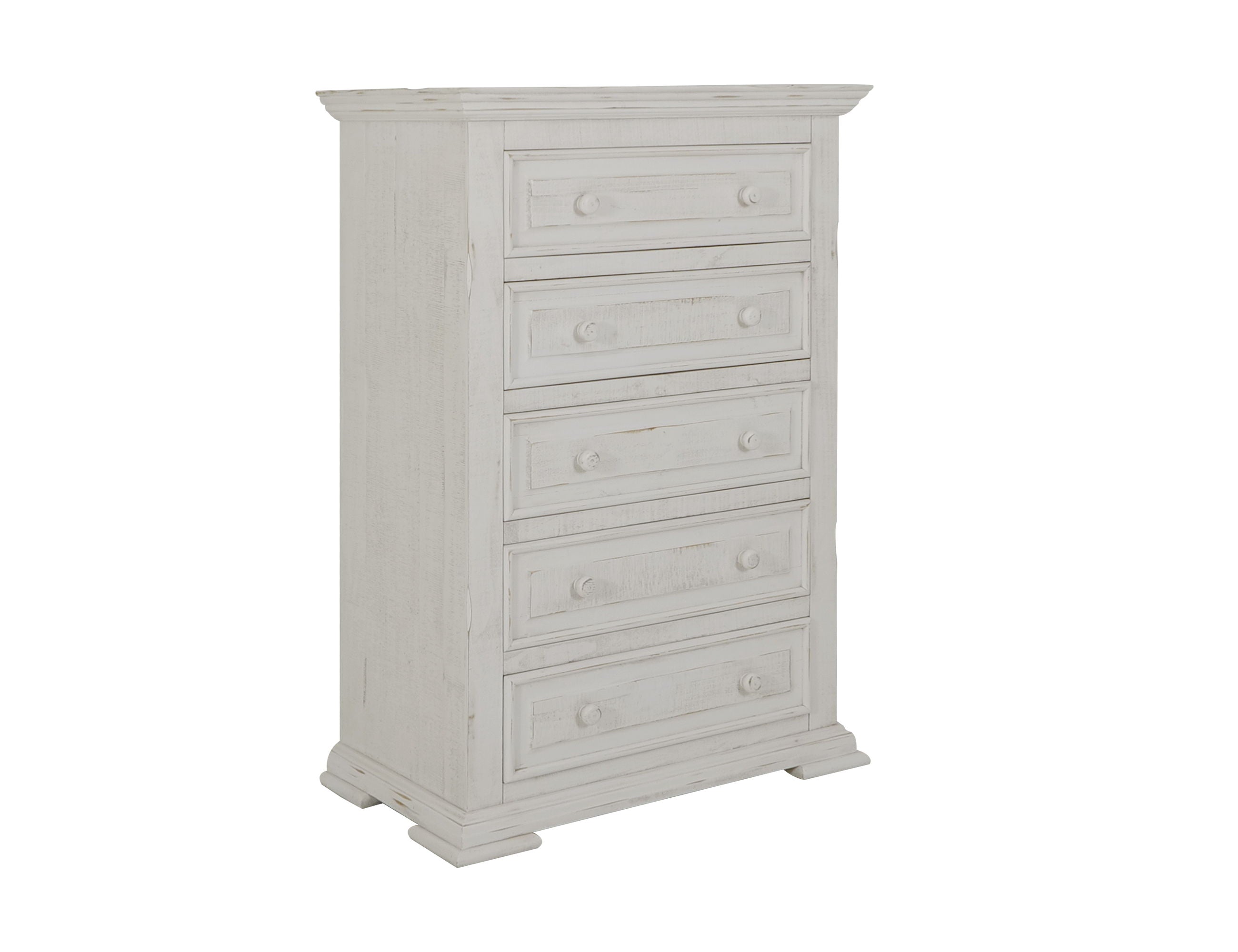 Terra 5 Drawer Chest Solid Pine Wood