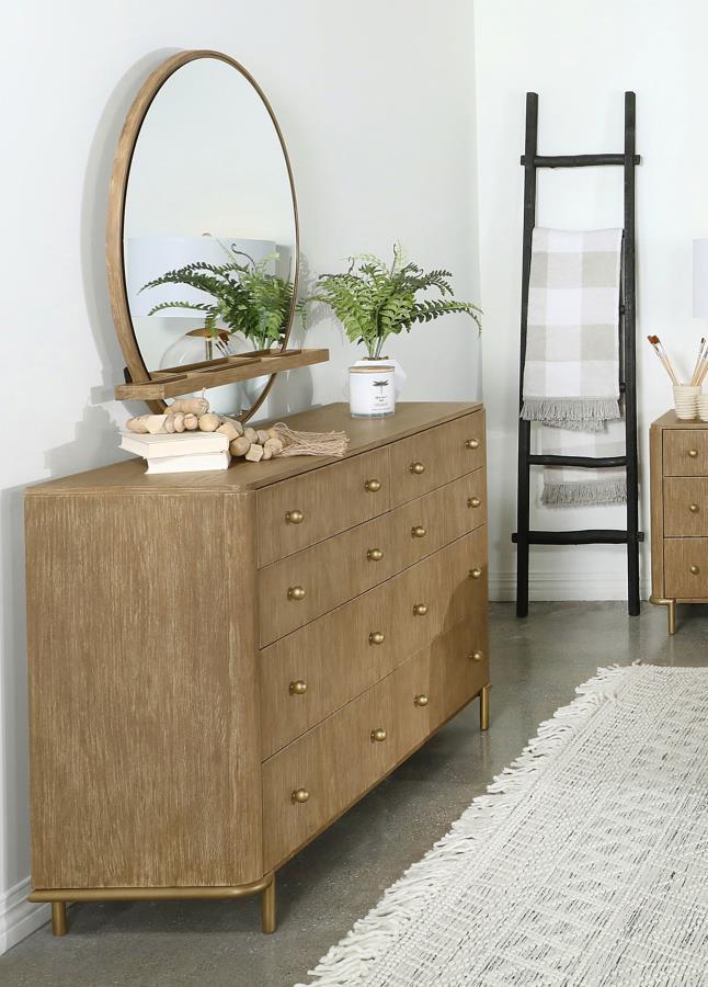 Arini 8-Drawer Bedroom Dresser with Mirror