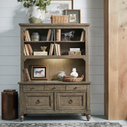 Americana Farmhouse Credenza & Hutch