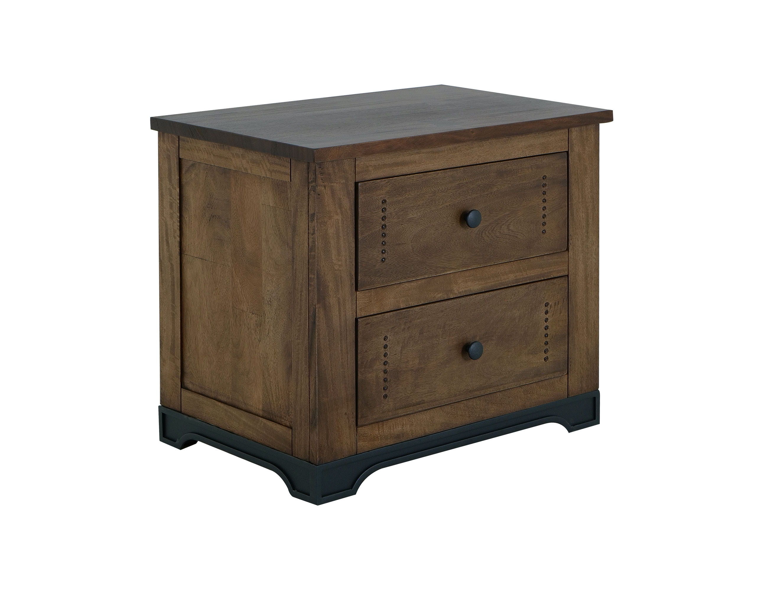 Parota III 2 Drawer, Nightstand in Barrel Brown
