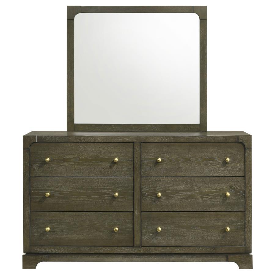 Gran Park 6-Drawer Dresser Cabinet in Dark Cocoa