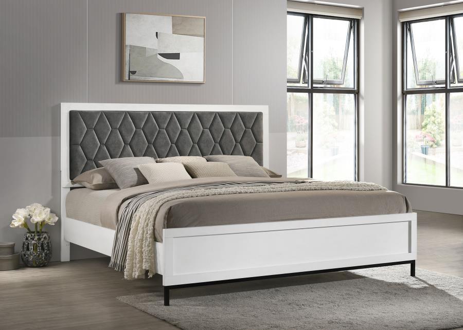 Sonora Eastern King Upholstered Panel Bed