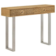 Draco - 2-Drawer Console Table Hand Carved Details
