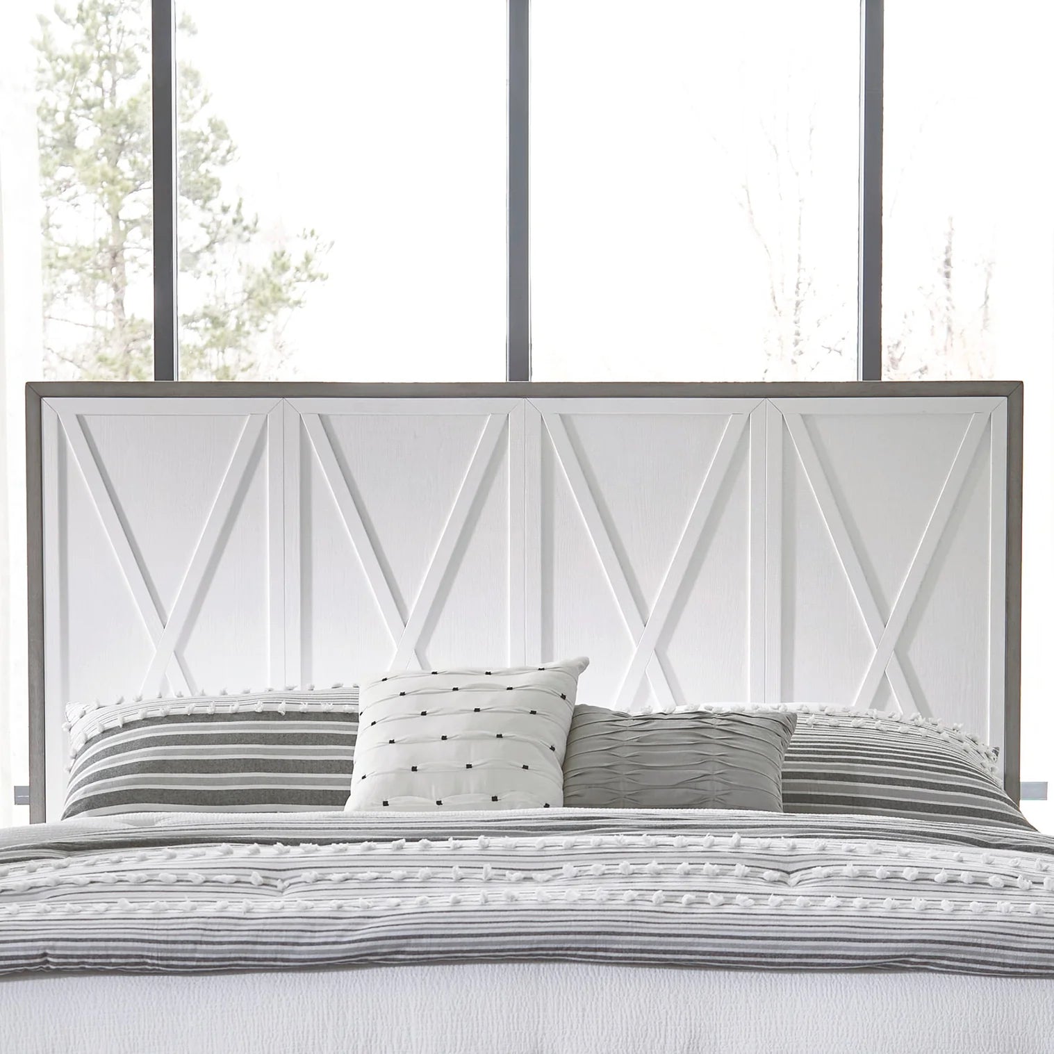 Palmetto Heights Panel Headboard in White
