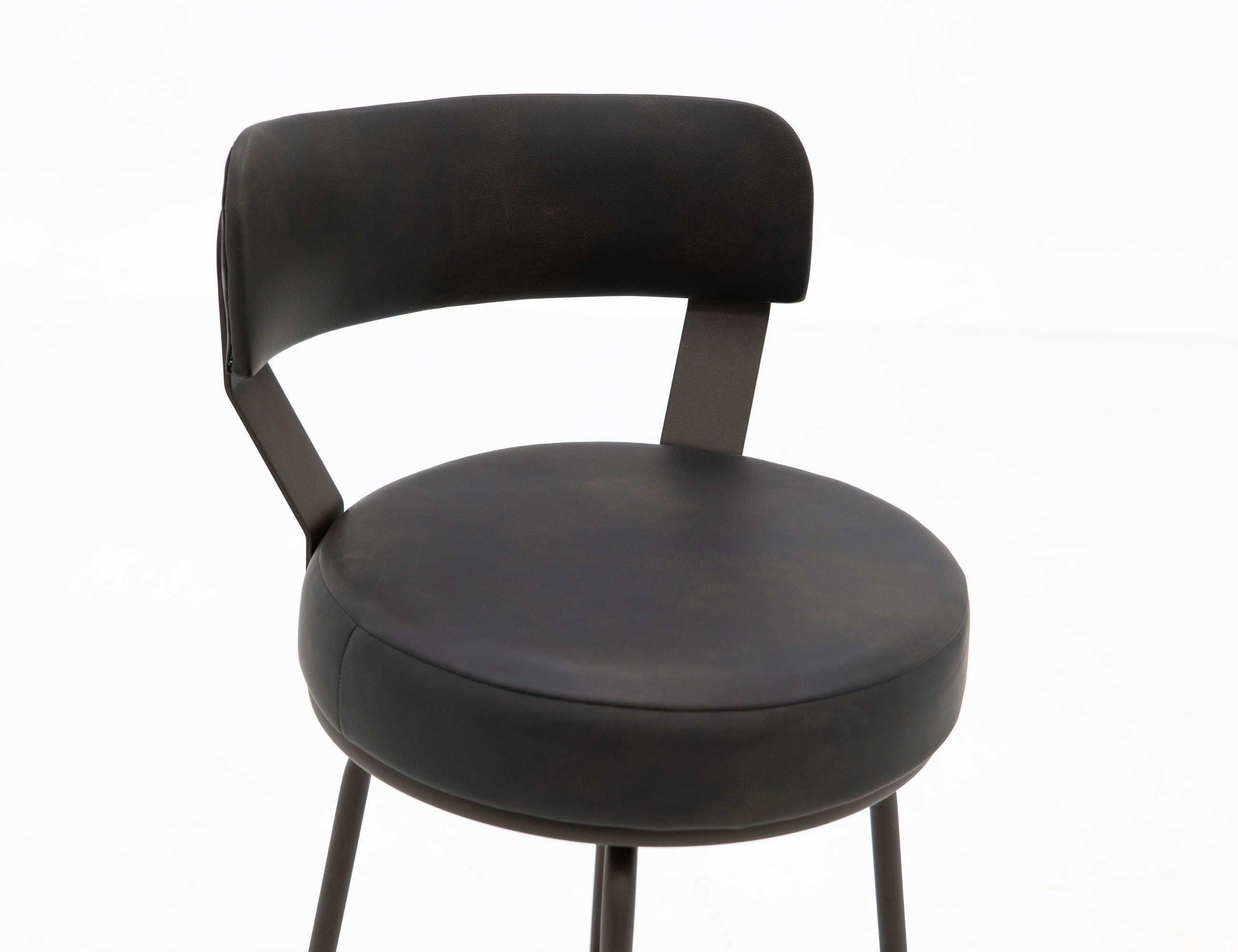 Maison Upholstered Barstool with Wooden Frame