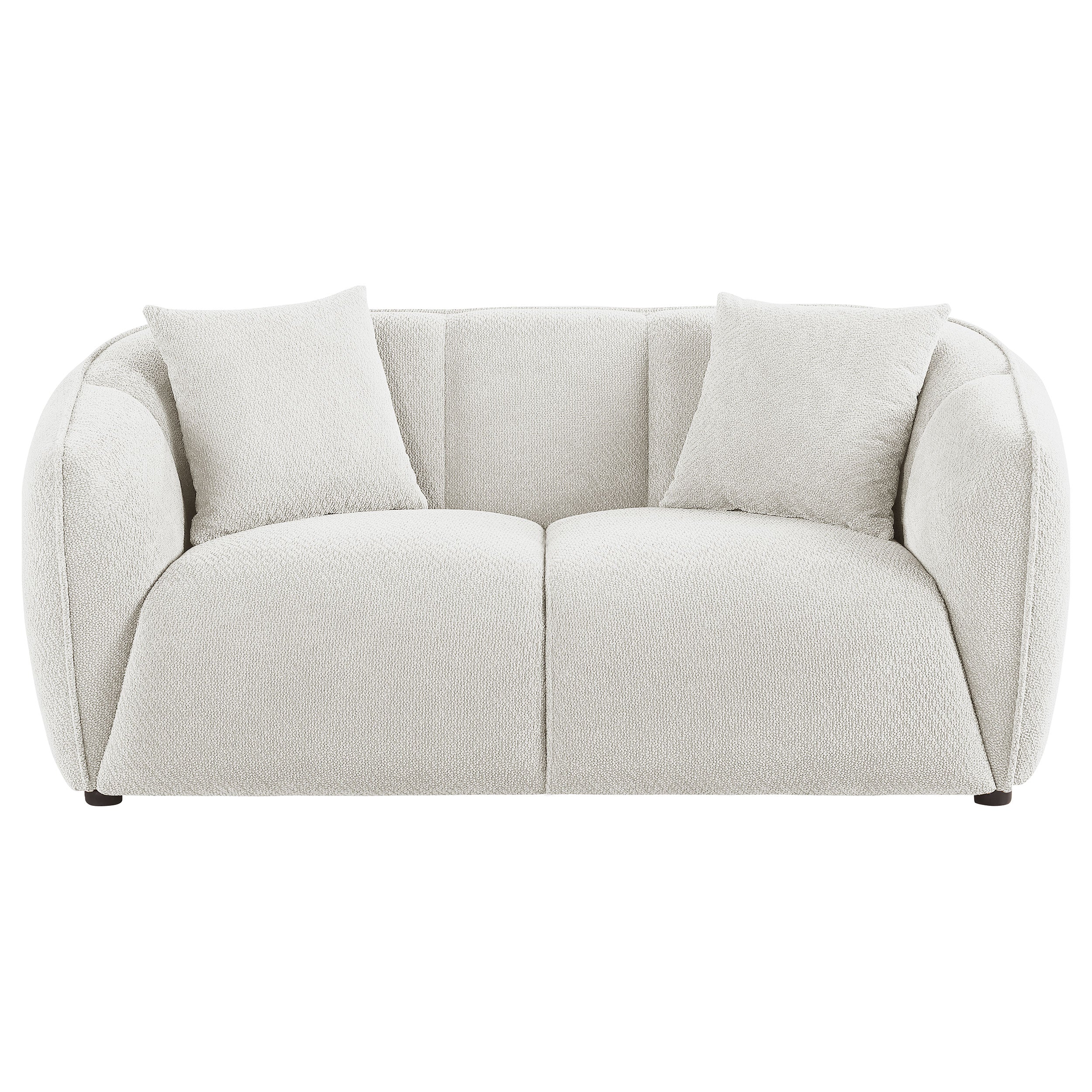 Aleisha Sand Fabric Upholstered Loveseat