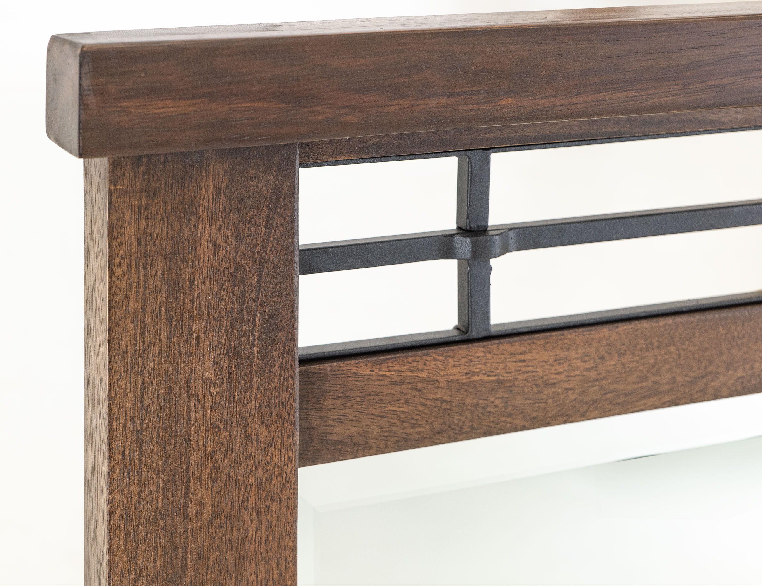 Parota III Mirror in Barrel Brown