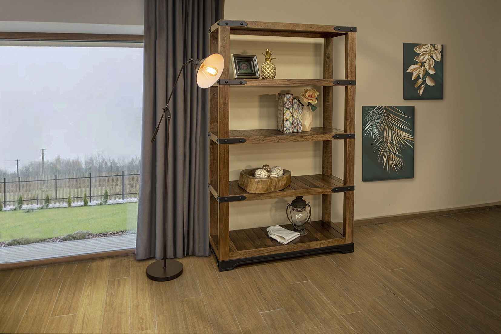 Parota - Bookcase - Cinnamon Brown