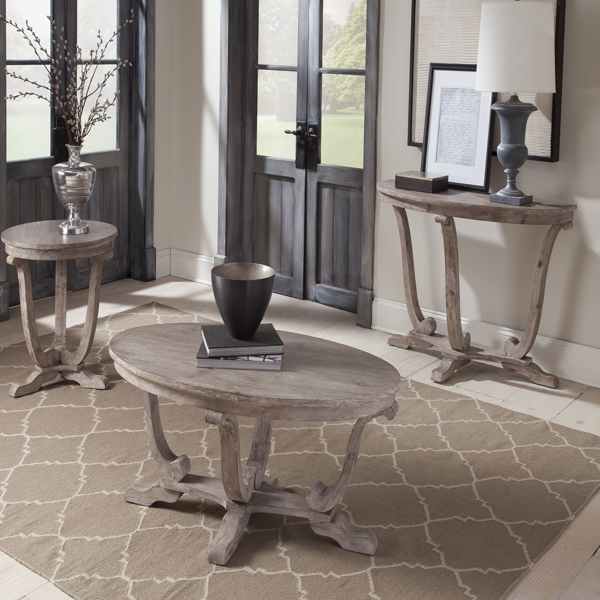 Graystone Mill - 3 Piece Table Set