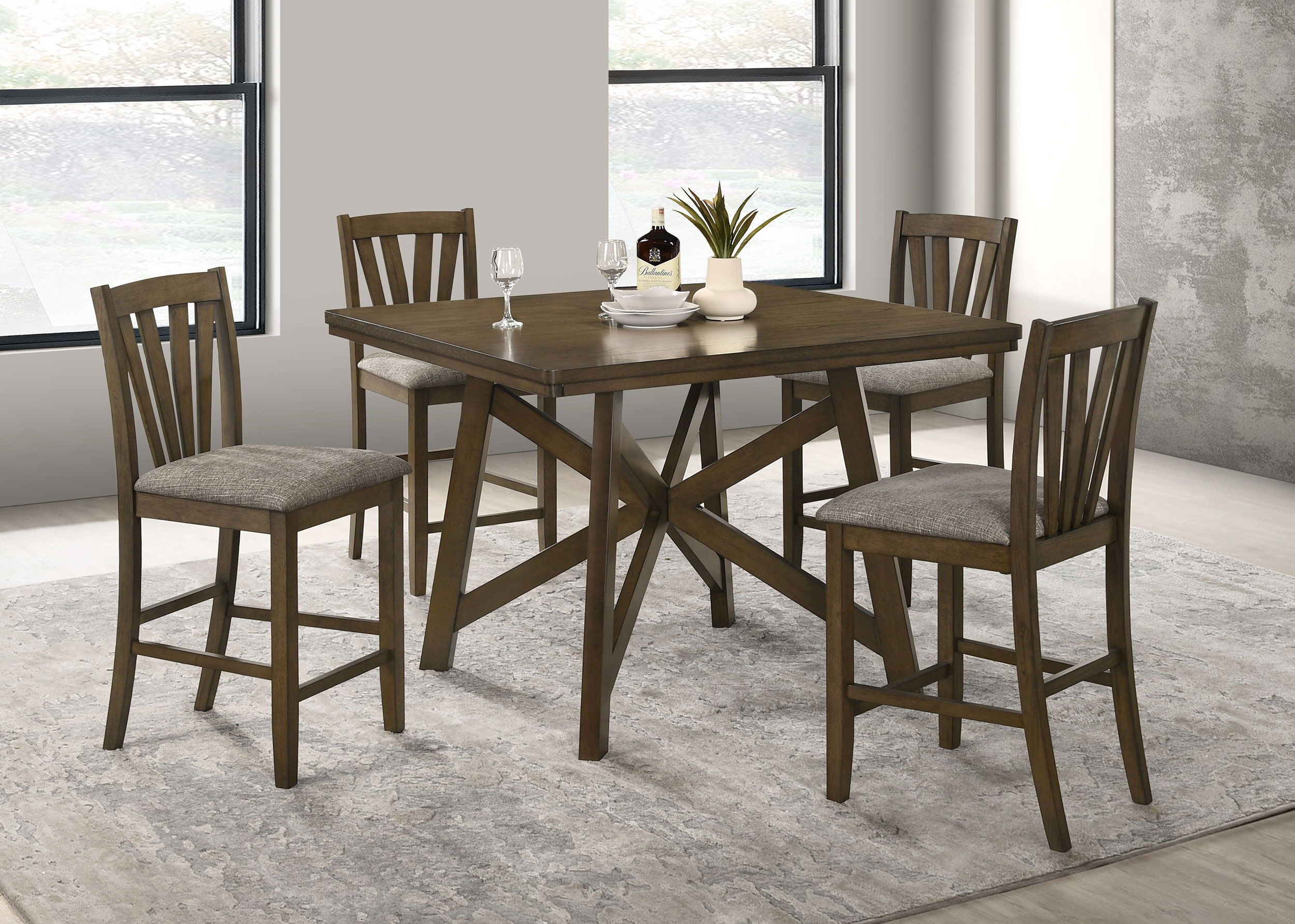 Canfield 5-Piece Counter Height Dining Set