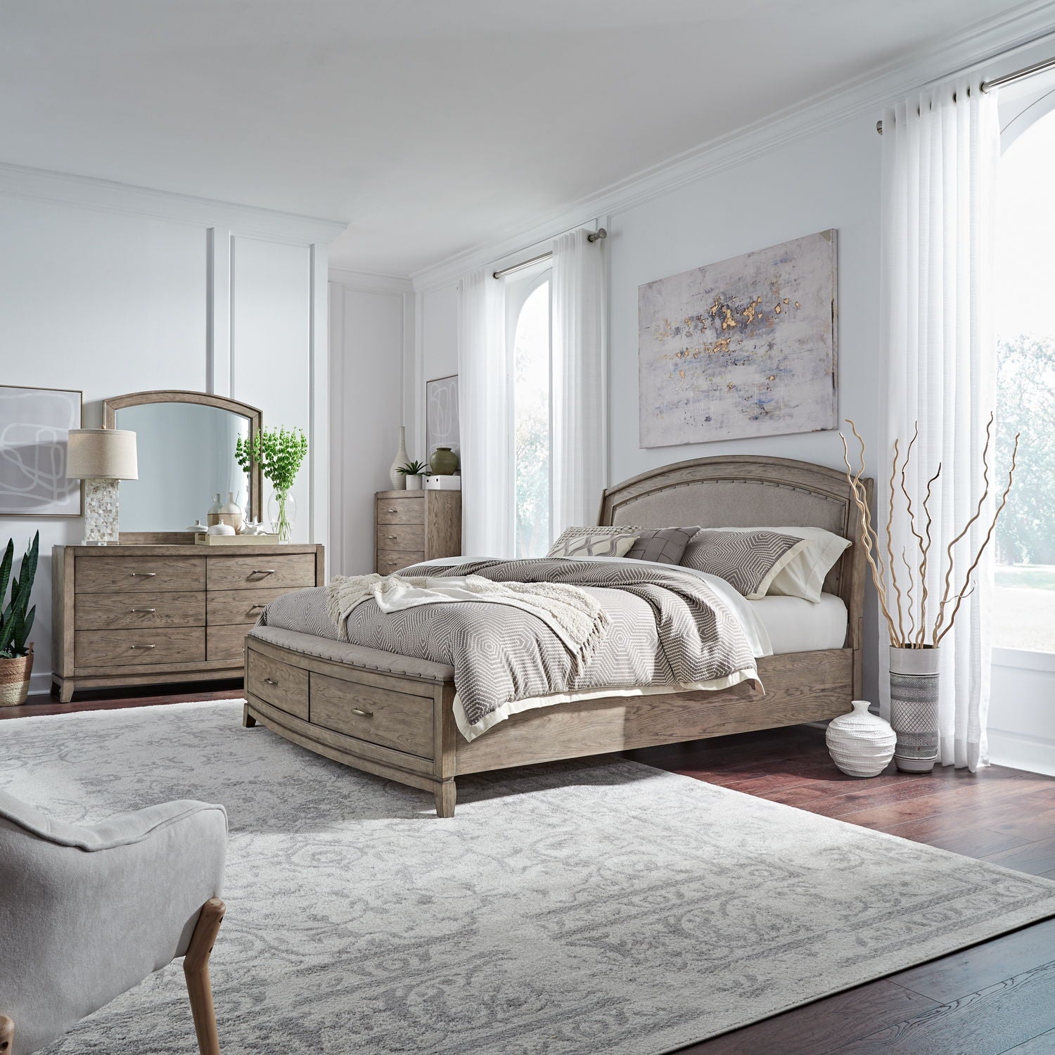 Avalon Upholstered Bedroom Set