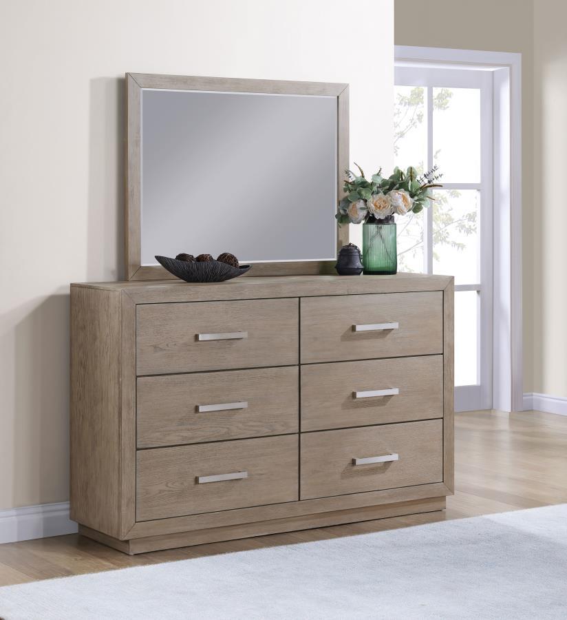 Kenora - 6-Drawer Dresser in Barley Brown Finish