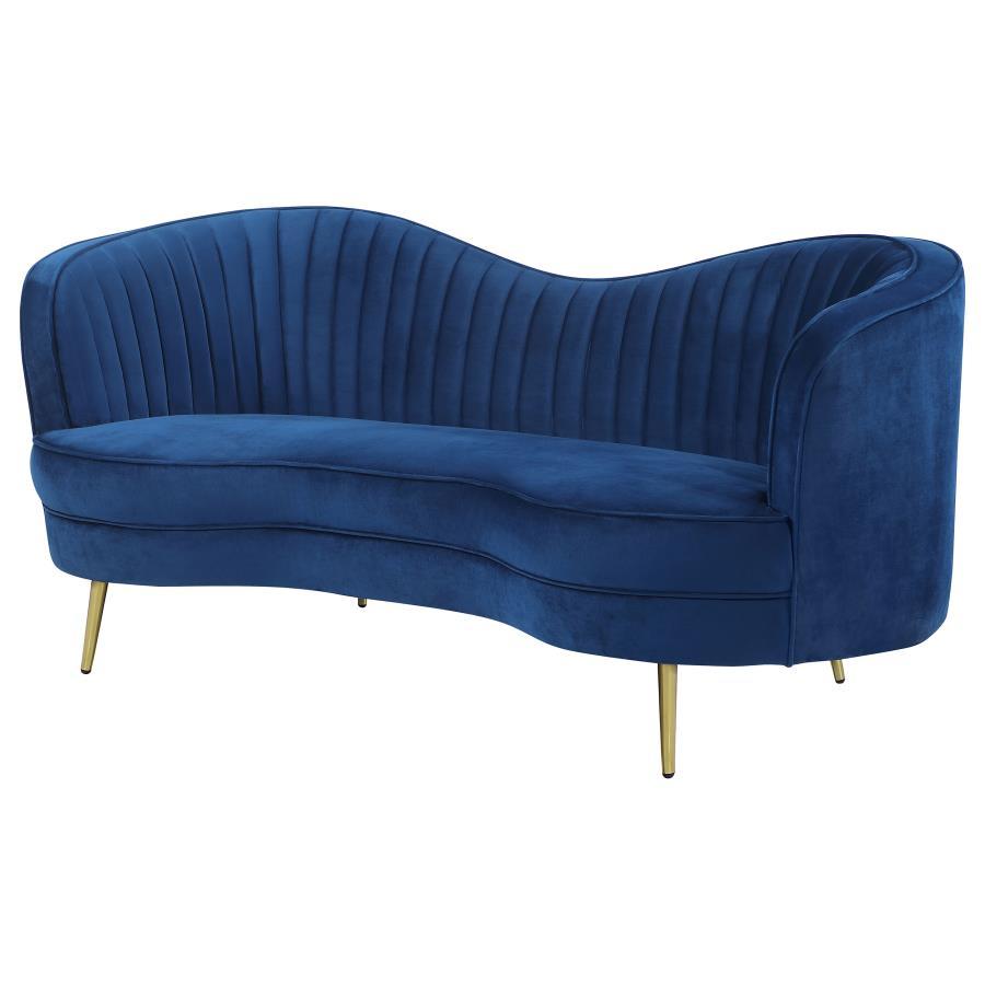 Sophia Upholstered Channel Tufted Loveseat