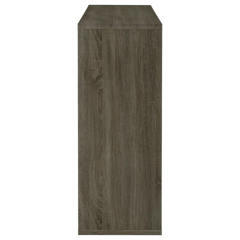 Prescott Rectangular 2-Shelf Home Bar Unit with Glass