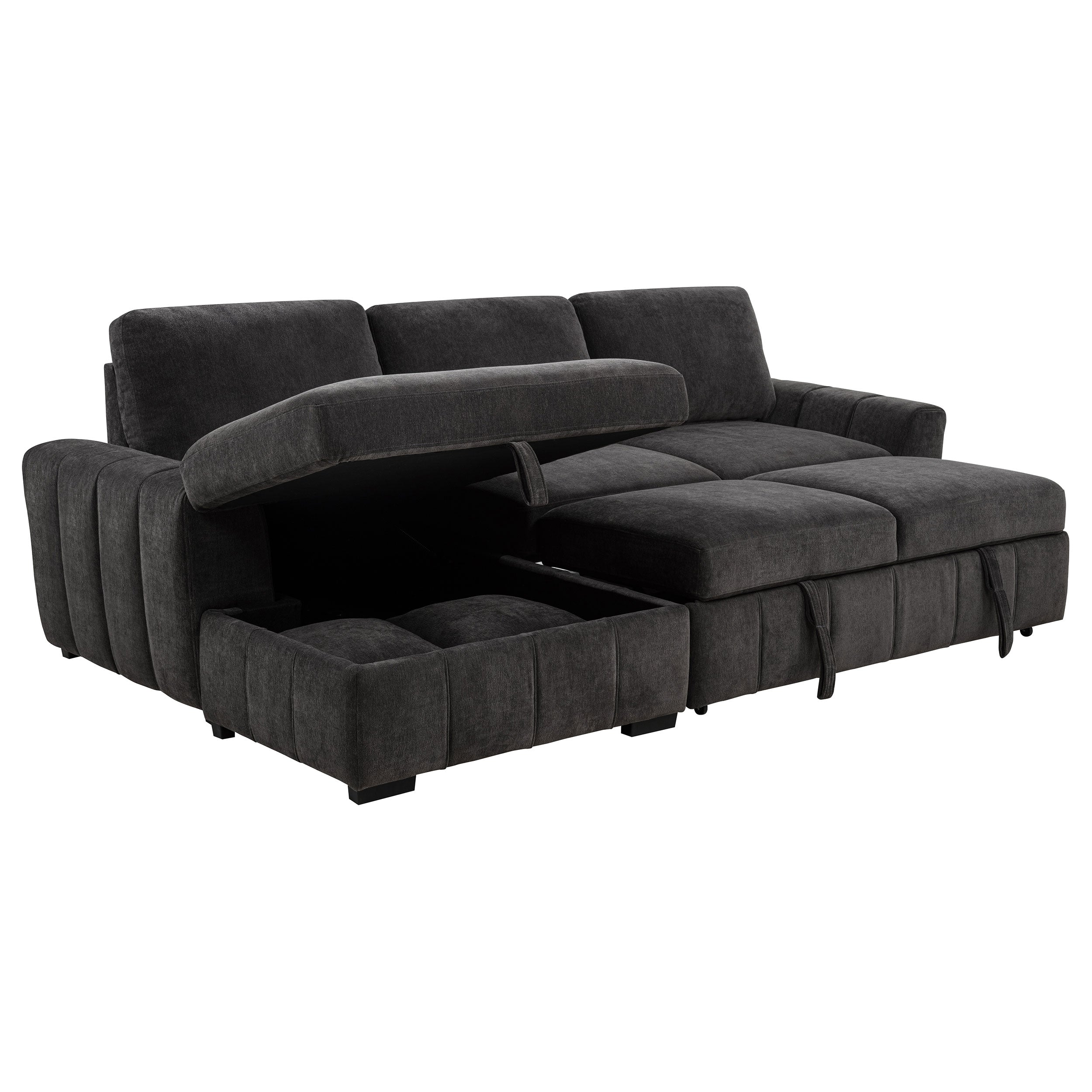Pastrana Upholstered Sleeper Sectional Sofa