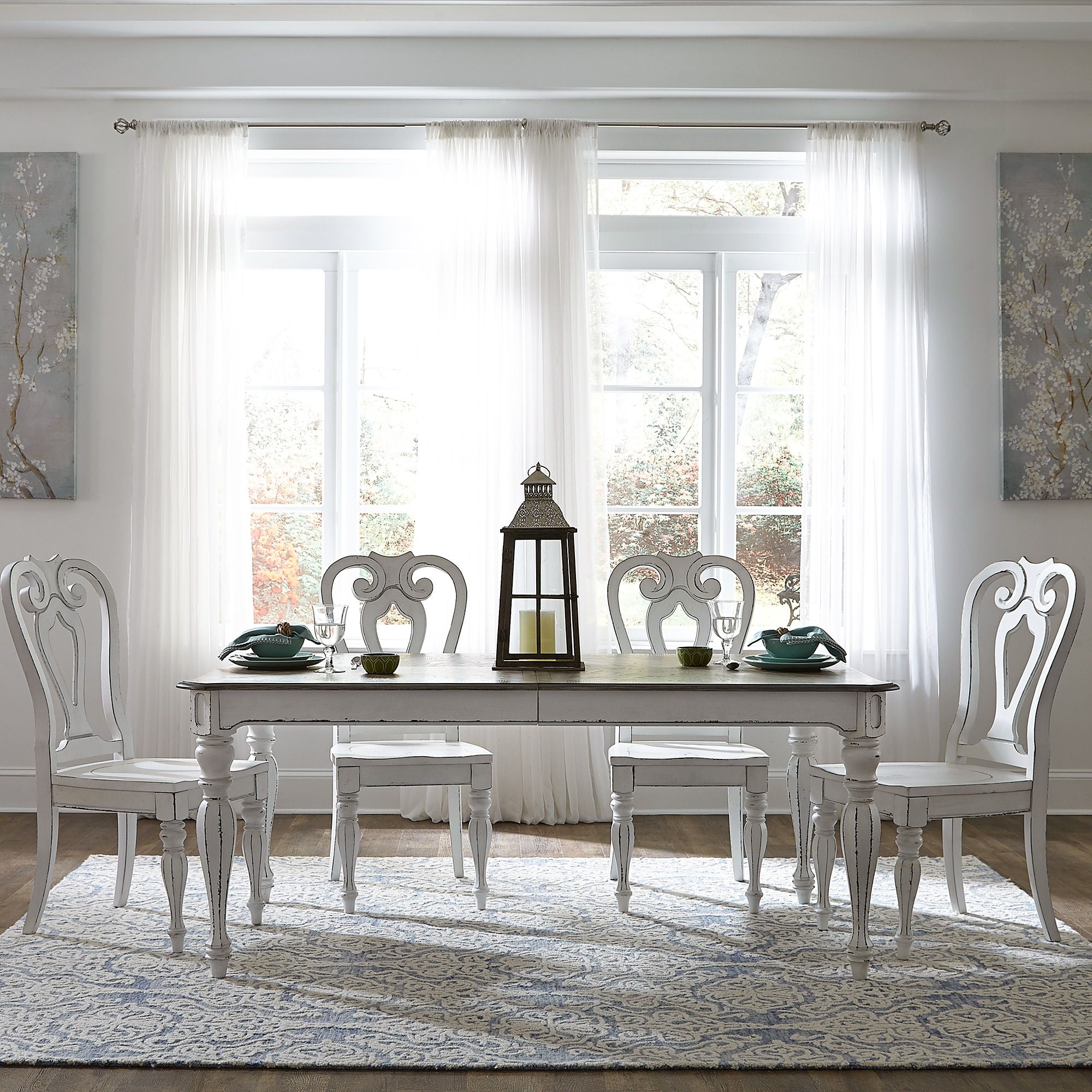 Magnolia Manor Leg Dining Table Set