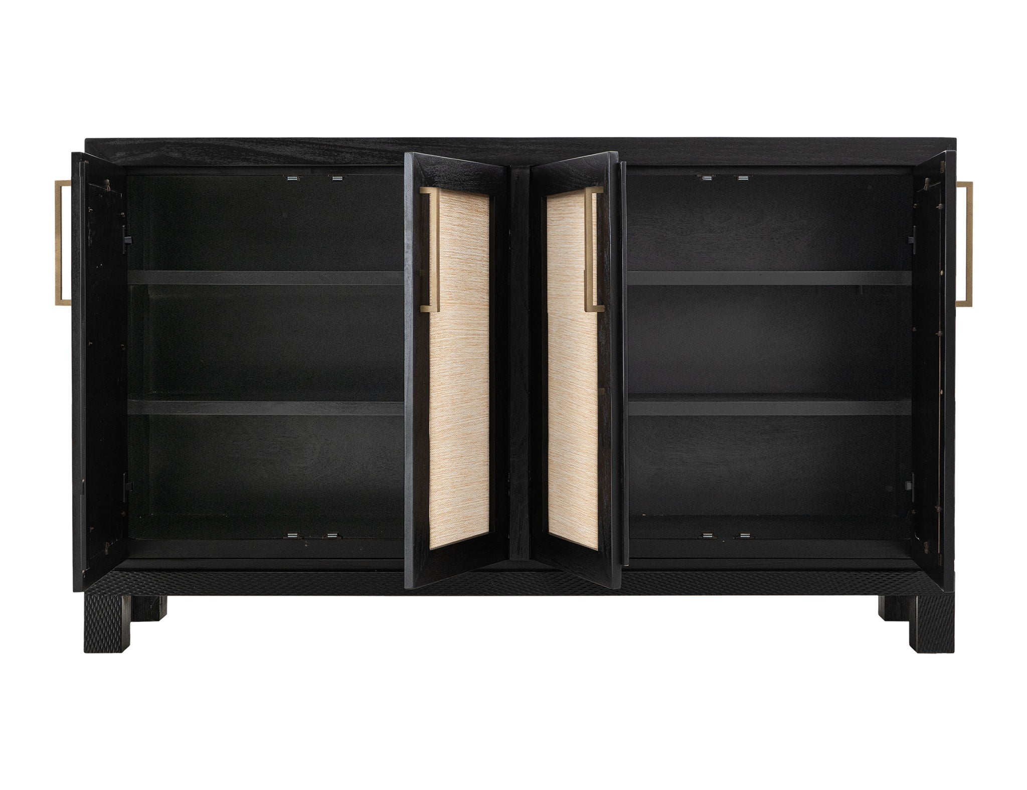 Solara 4-Door Console with Woven Yucca Fiber Panels