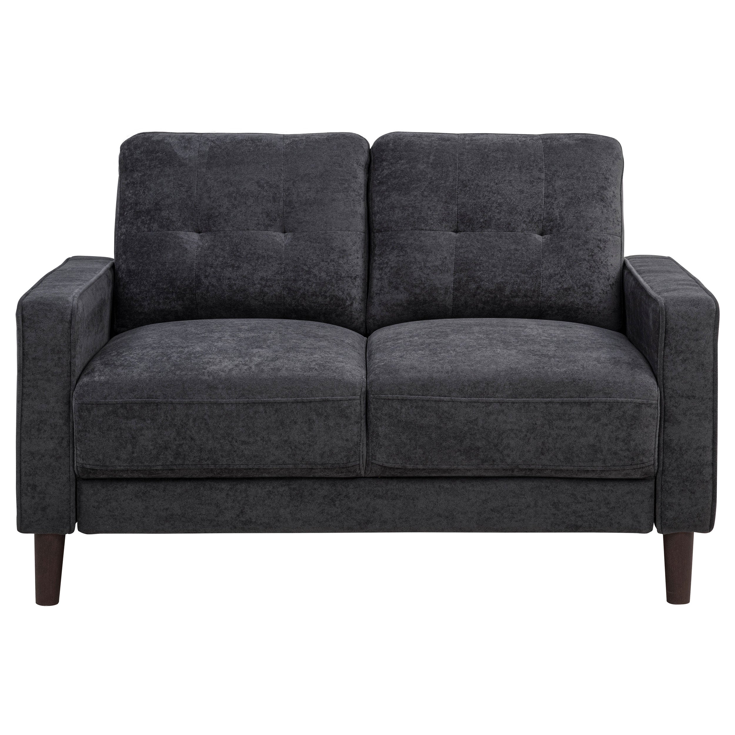 Coaster Bowen II Transitional Steel Grey Loveseat