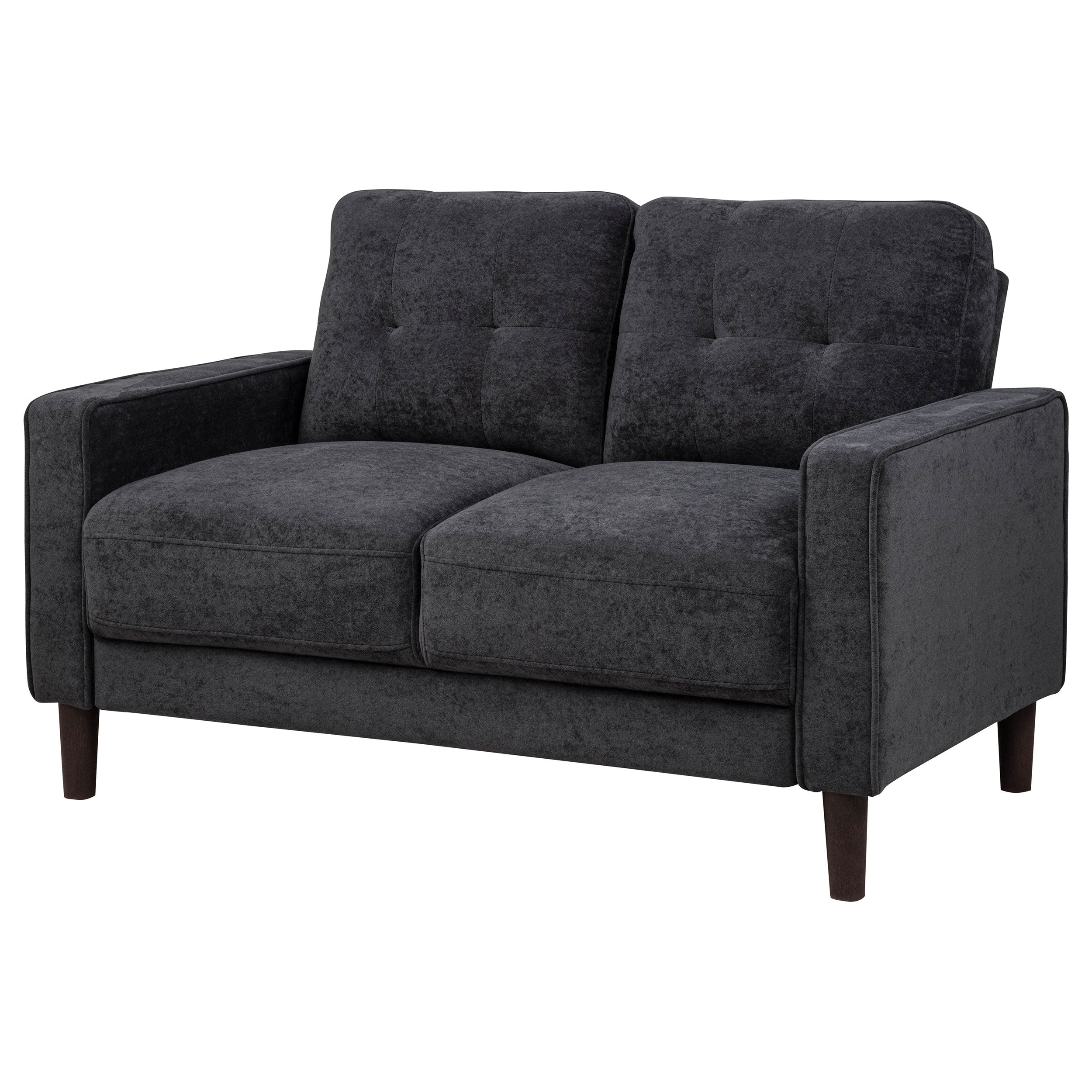 Coaster Bowen II Transitional Steel Grey Loveseat