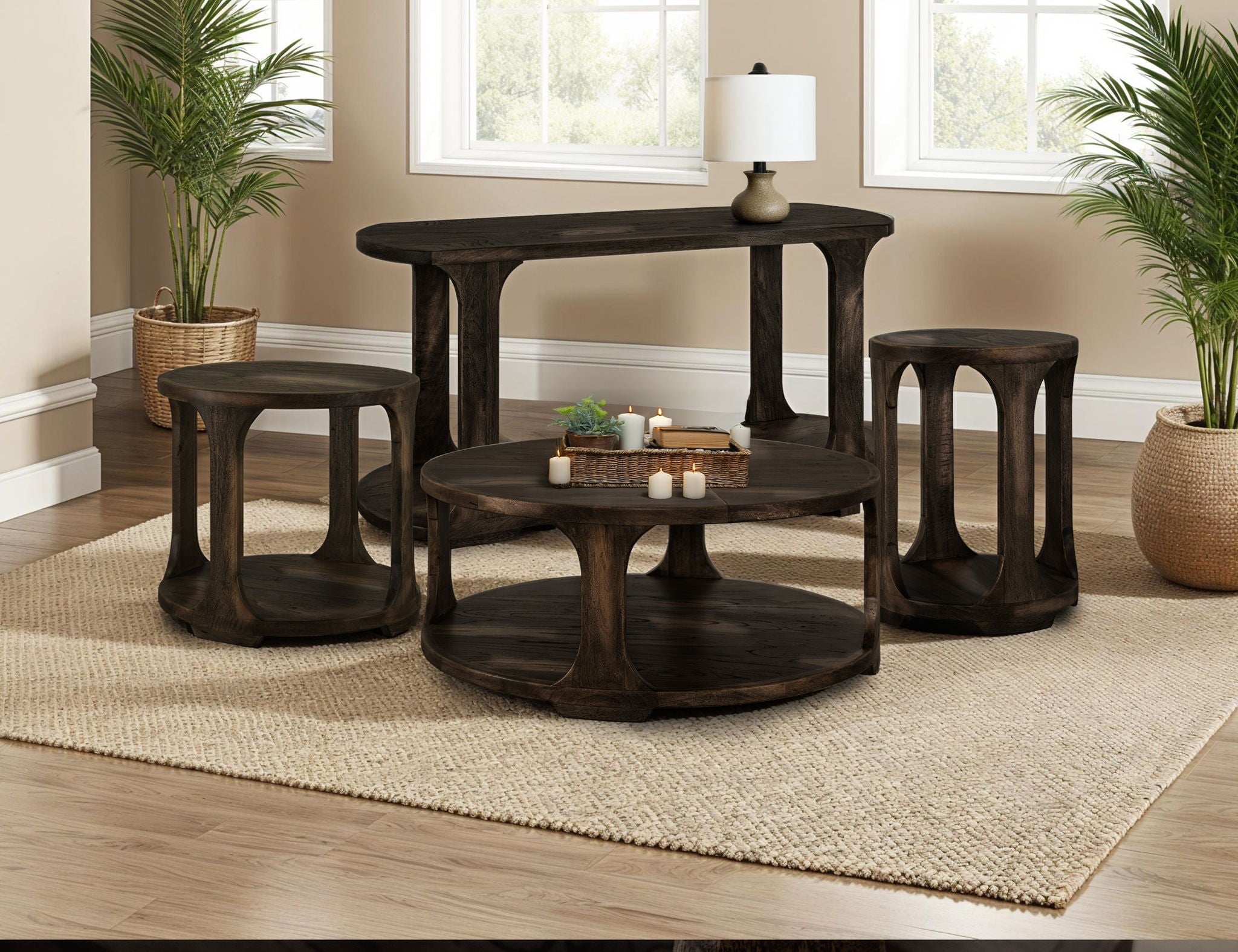 Balam Occasional Tables – Solid Mango