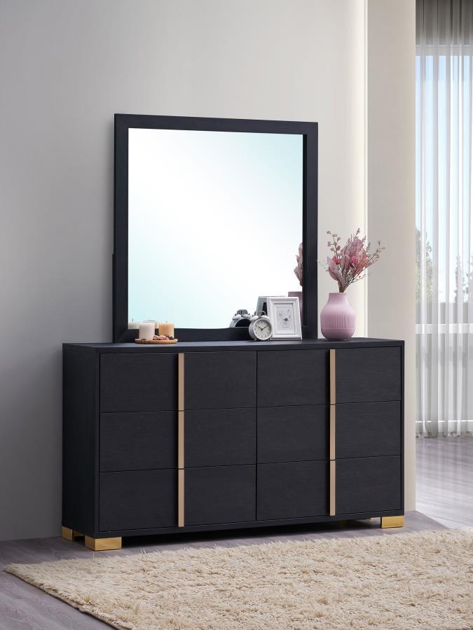 Marceline 6-Drawer Dresser With Mirror
