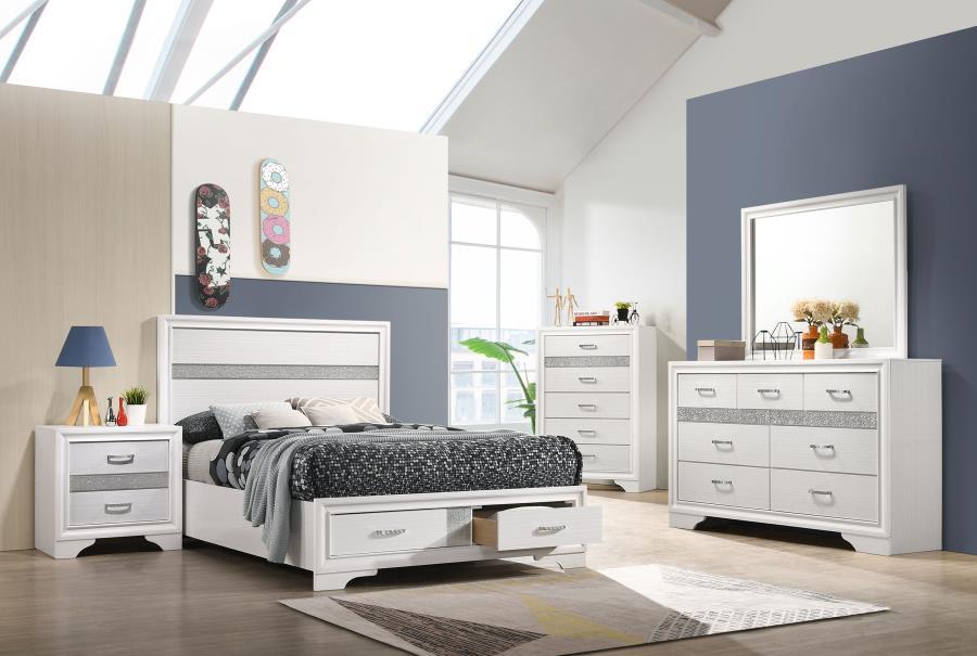 Miranda Eastern King 5-piece white storage set