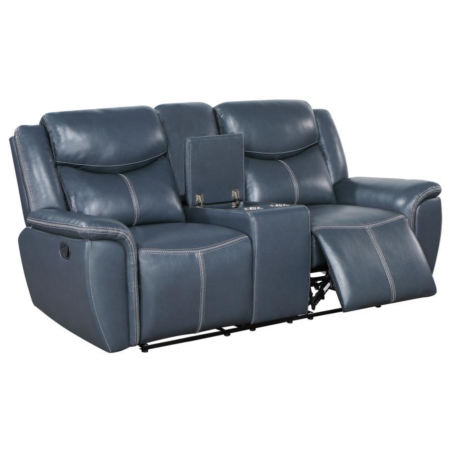 Sloane Upholstered Padded Arm Reclining Loveseat