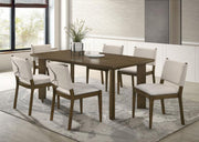 Ottowa - 7 Piece Rectangular Wood Dining Room Table Set