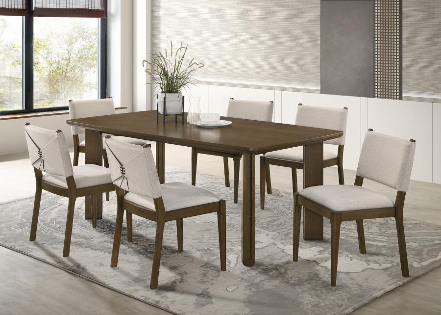 Ottowa - 7 Piece Rectangular Wood Dining Room Table Set